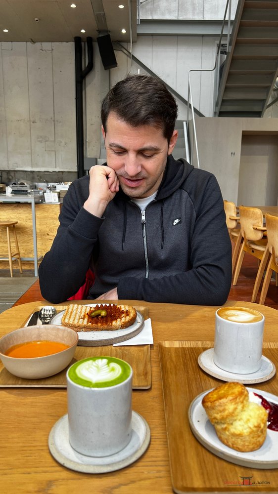 Set de sándwich y sopa en Blue Bottle