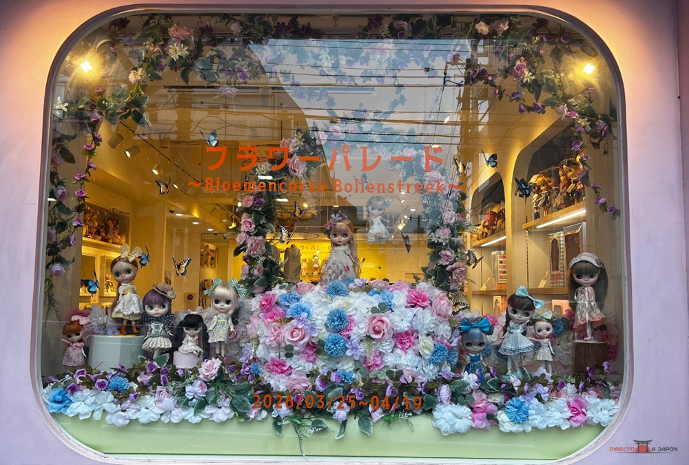 Escaparate de Flower Parade en Junie Moon Daikanyama