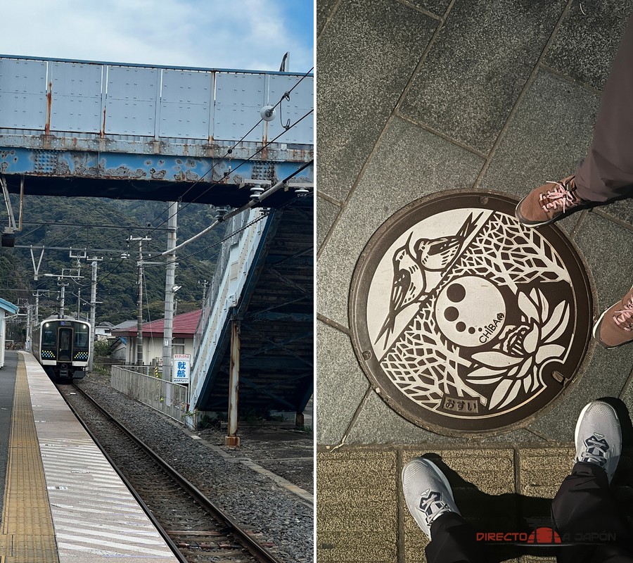 Tren y alcantarilla de Chiba al final de la excursión