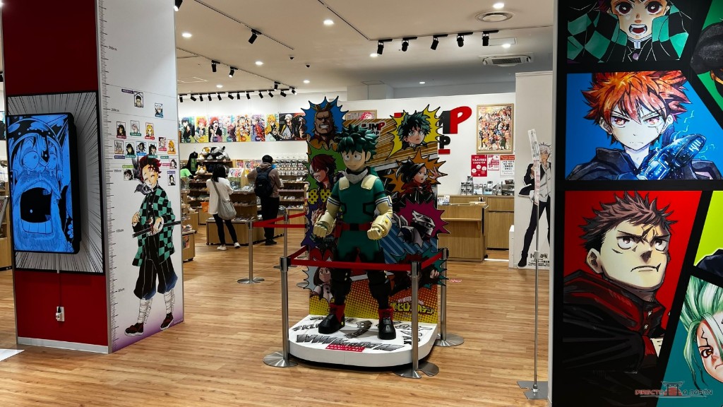 Figura de Deku en Jump Shop de LaLaport Fukuoka.