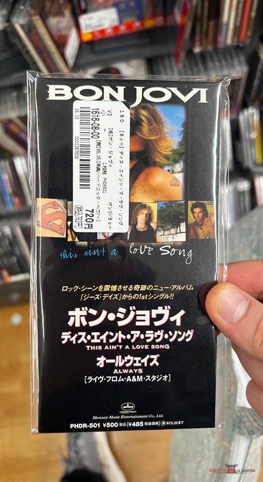 Single japonés de Bon Jovi en formato pequeño
