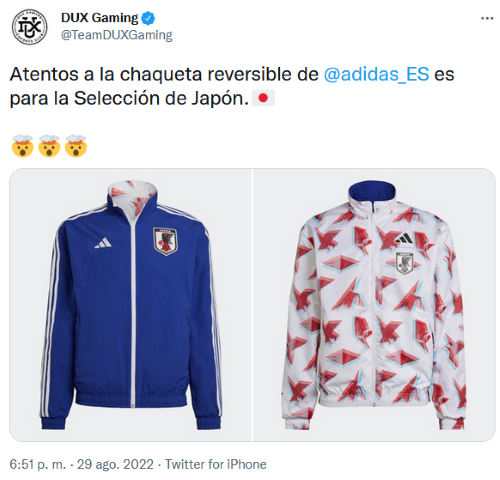 Chaqueta Japón fútbol