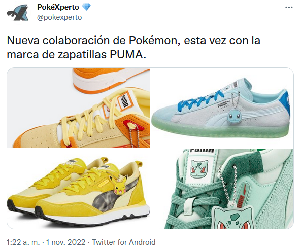 deportivas puma pokemon